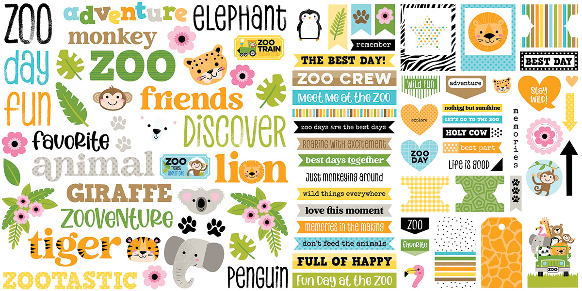 ***Pre-Order*** Bella Blvd - Zoo Day - Zoo Day Ephemera Words