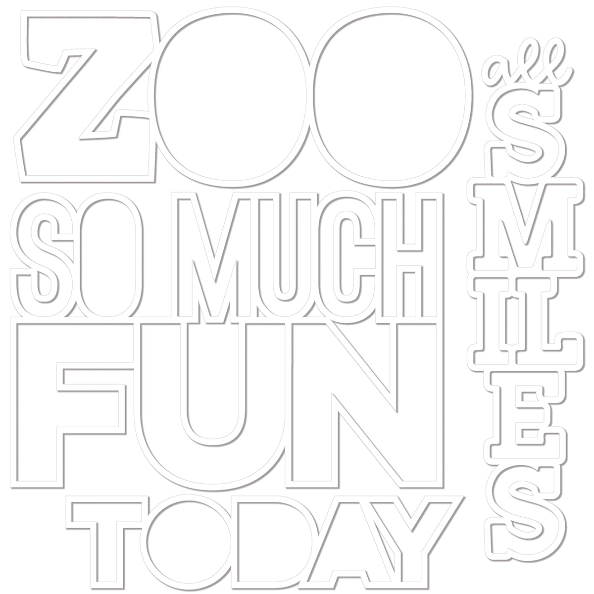 ***Pre-Order*** Bella Blvd - Zoo Day - So Much Fun Cut-Outs