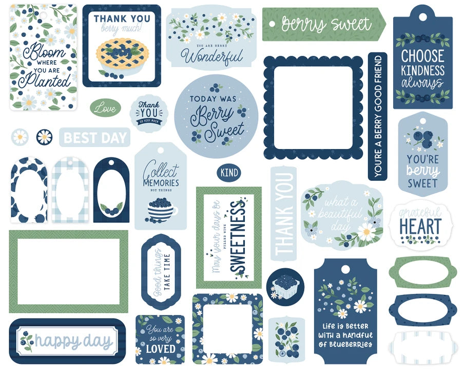 ***Pre-Order*** Echo Park - Blueberry Patch - Frames & Tags