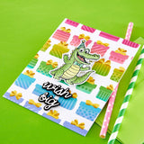 ***Pre-Order*** Spellbinders - Stamps & Dies by Simon Hurley - Snappy Birthday Etched Dies