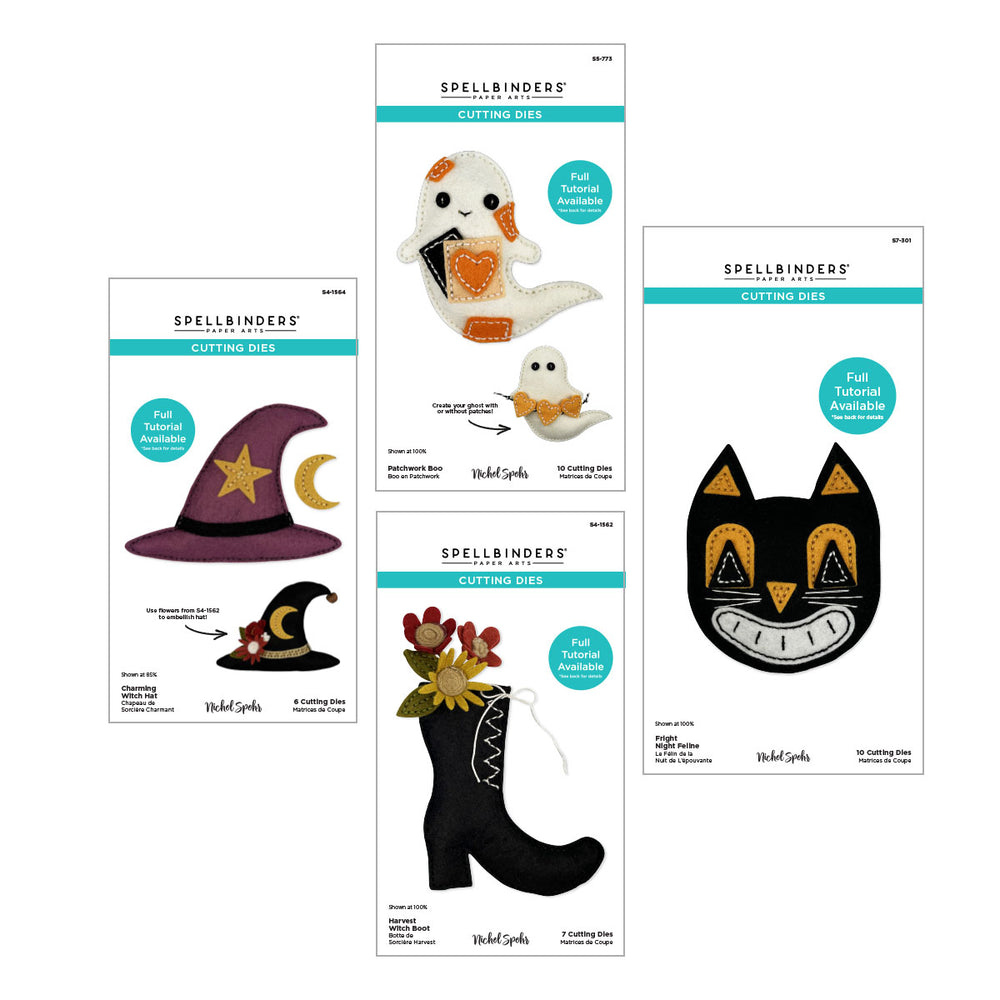 ***Pre-Order*** Spellbinders - Halloween Felt Stitch & Create I Want It All! Bundle by Nichol Spohr