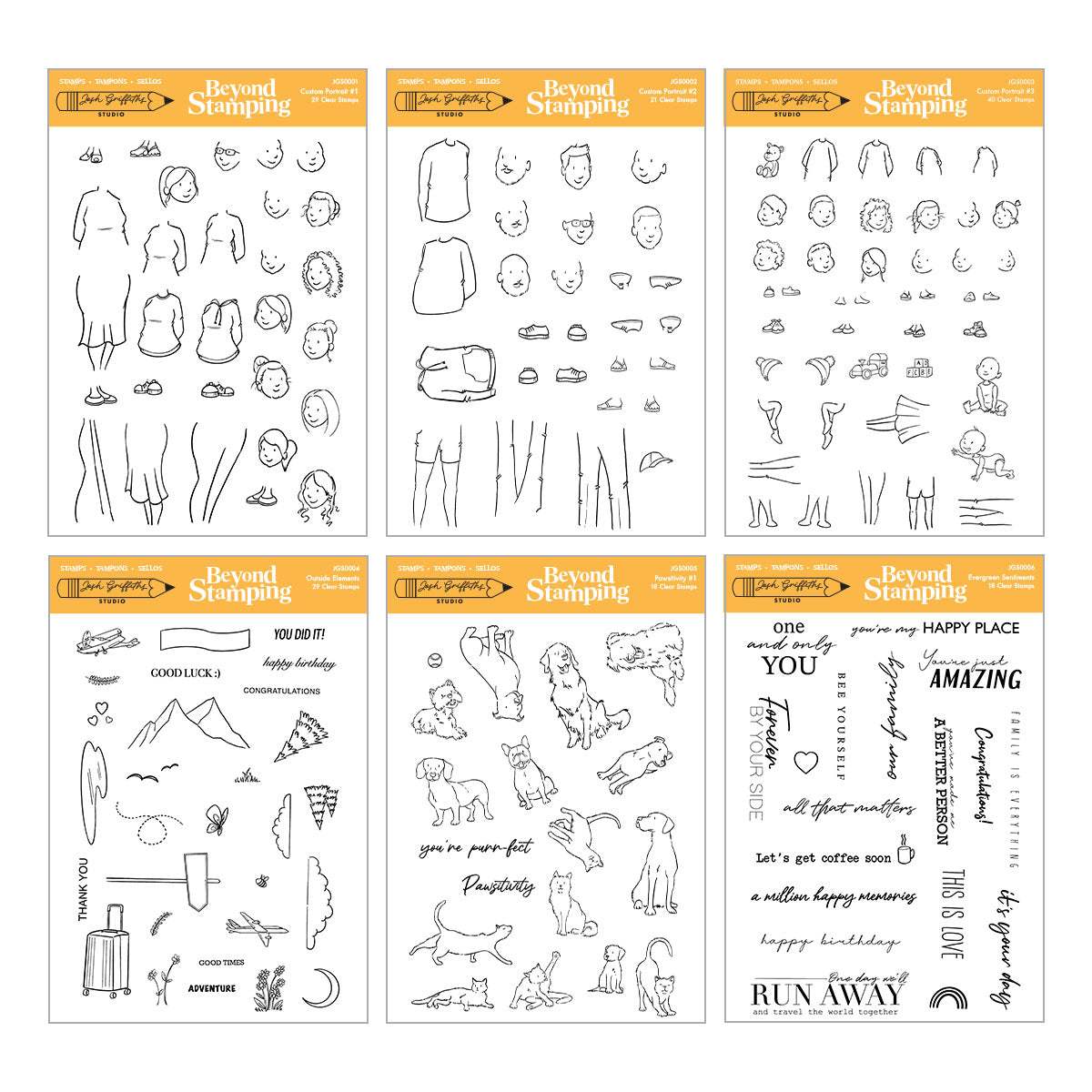 ***Pre-Order*** Spellbinders - Beyond Stamping Custom Portrait I Want It All! Bundle by Josh Griffiths Studio