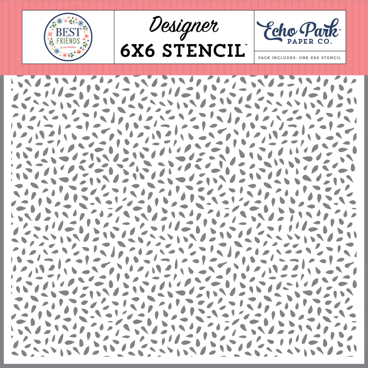 ***Pre-Order*** Echo Park - Best Friends - Pretty Petals Stencil