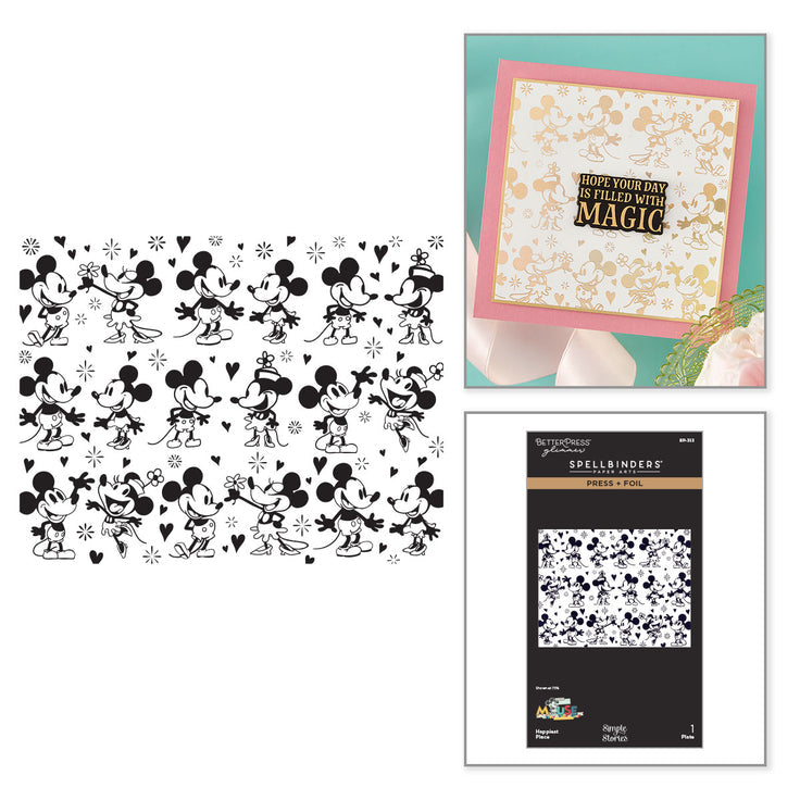 ***Pre-Order*** Spellbinders - Classic Mouse Wedding - Happiest Place Press + Foil Plate