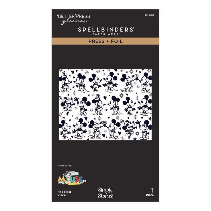 ***Pre-Order*** Spellbinders - Classic Mouse Wedding - Happiest Place Press + Foil Plate