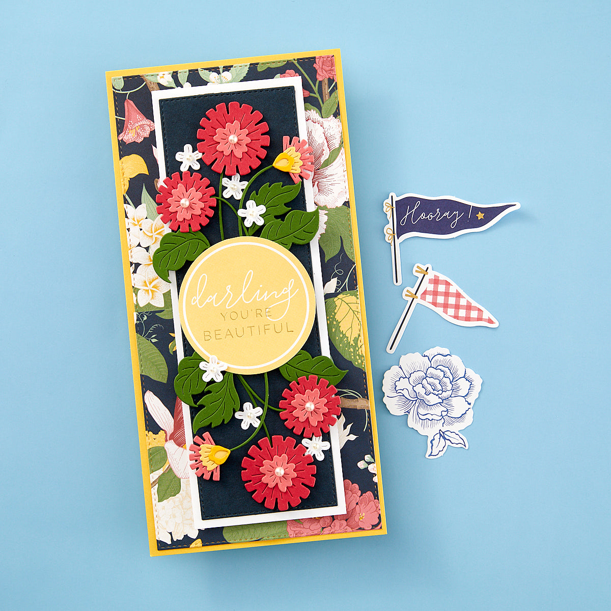 Spellbinders - Floral Spray Etched Dies from the Bayfair Collection