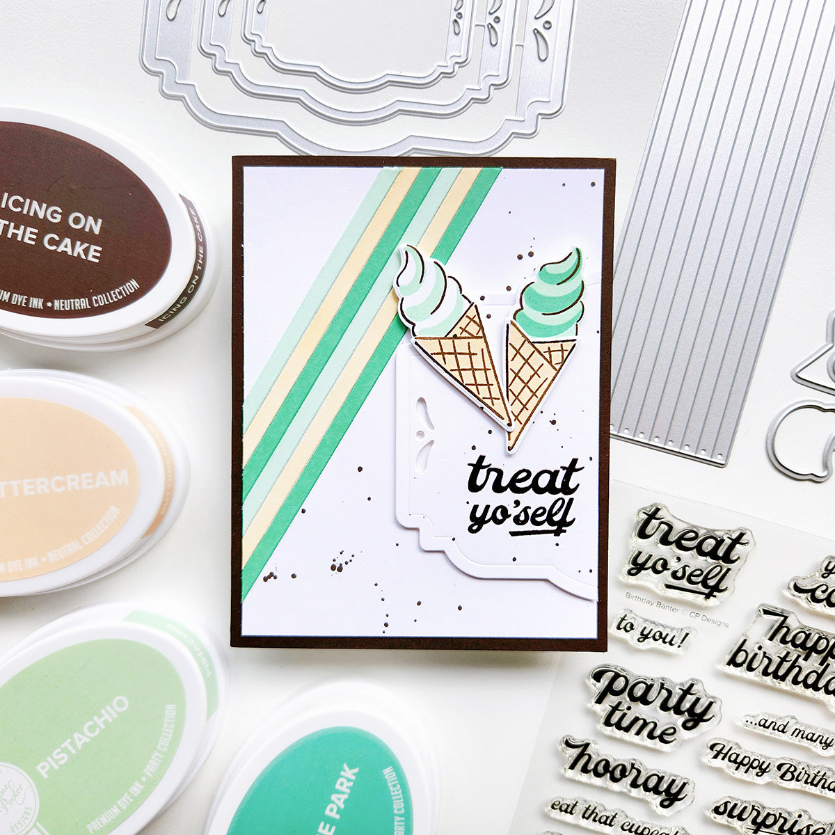 Catherine Pooler - Birthday Banter Sentiments Stamp Set and Die Bundle