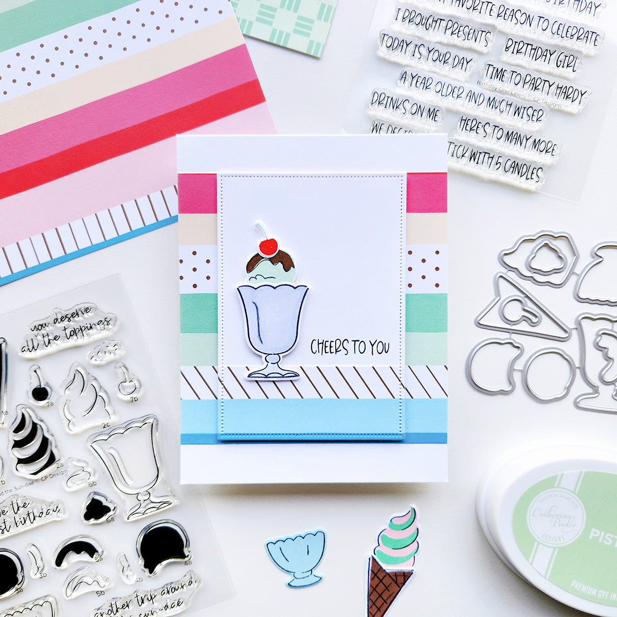 Catherine Pooler - Birthday One Liners Sentiments Stamp Set