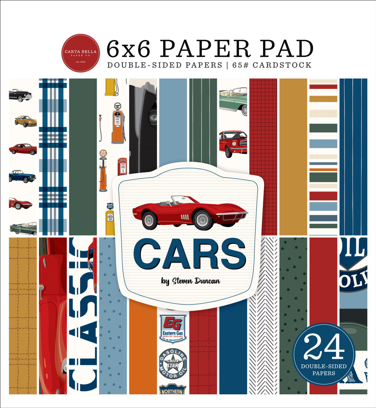 Carta Bella - Cars - 6x6 Paper Pad