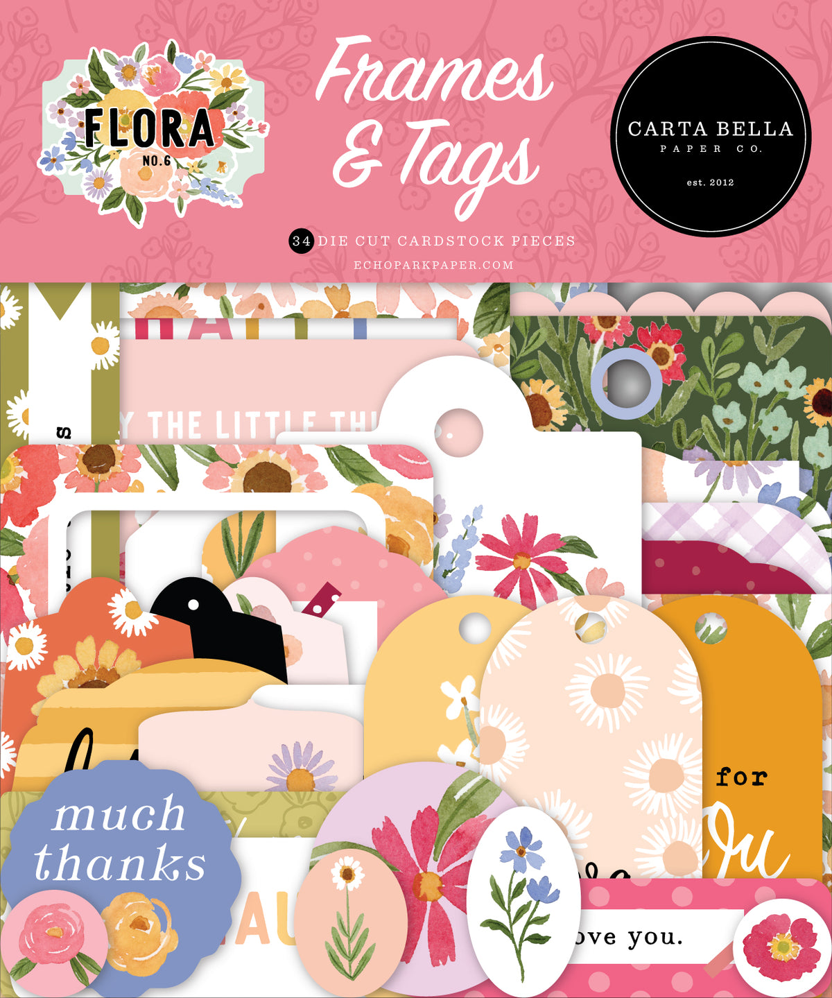 Carta Bella - Flora No. 6 - Frames & Tags – Crazy Craft Obsession