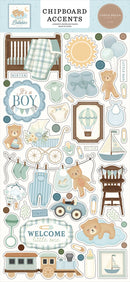 ***Pre-Order*** Carta Bella - Little Lullabies - Baby Boy - Chipboard Accents
