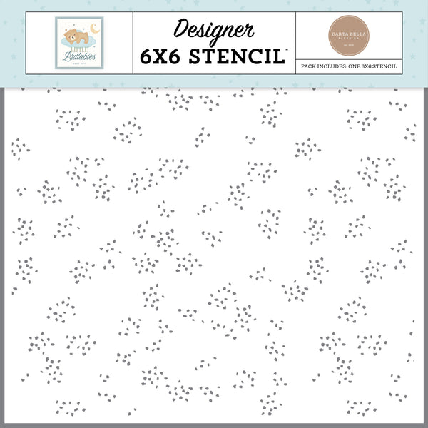 ***Pre-Order*** Carta Bella - Little Lullabies - Baby Boy - Stencil - Sprinkle Sky
