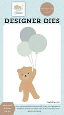 ***Pre-Order*** Carta Bella - Little Lullabies - Baby Boy - Small Die Set - Bear And Balloons