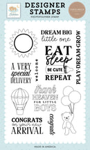 ***Pre-Order*** Carta Bella - Little Lullabies - Baby Boy - Stamp - Thank Heaven