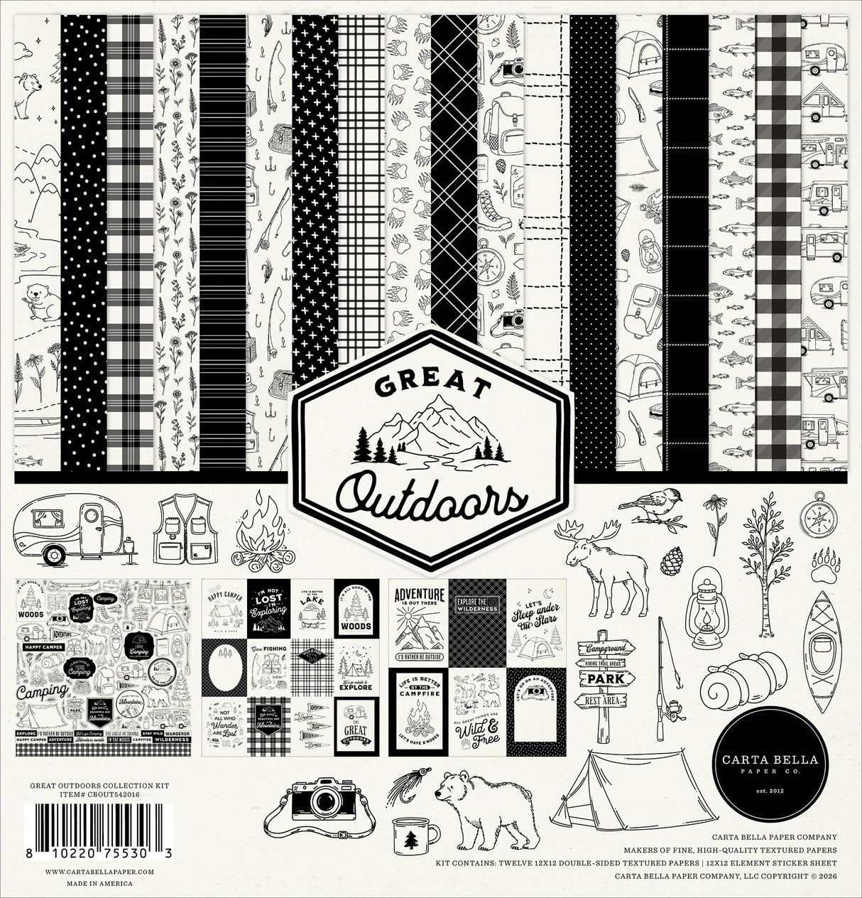 ***Pre-Order*** Carta Bella - Great Outdoors - Collection Kit