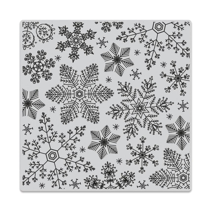Hero Arts - Bold Prints Cling Rubber Stamp - Hand Drawn Snowflake