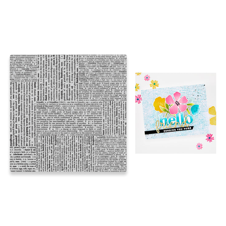 ***Pre-Order*** Hero Arts - You've Got A Friend - Friendly Type Cling Stamp