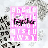 Hero Arts - Luggage Lowercase Alphabet Clear Stamps