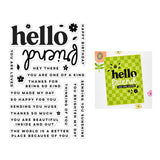 ***Pre-Order*** Hero Arts - You've Got A Friend - Hello Friend Clear Stamp Set