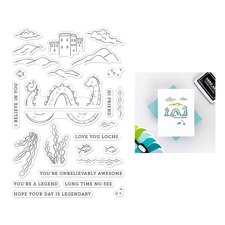 ***Pre-Order*** Hero Arts - Don't Stop Believing - Unbelievably Awesome Clear Stamp Set