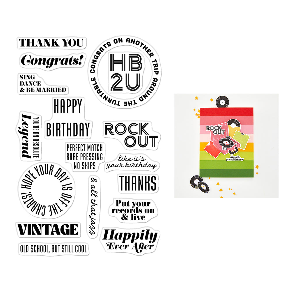 ***Pre-Order*** Hero Arts - Vintage Vinyl Stamp Set