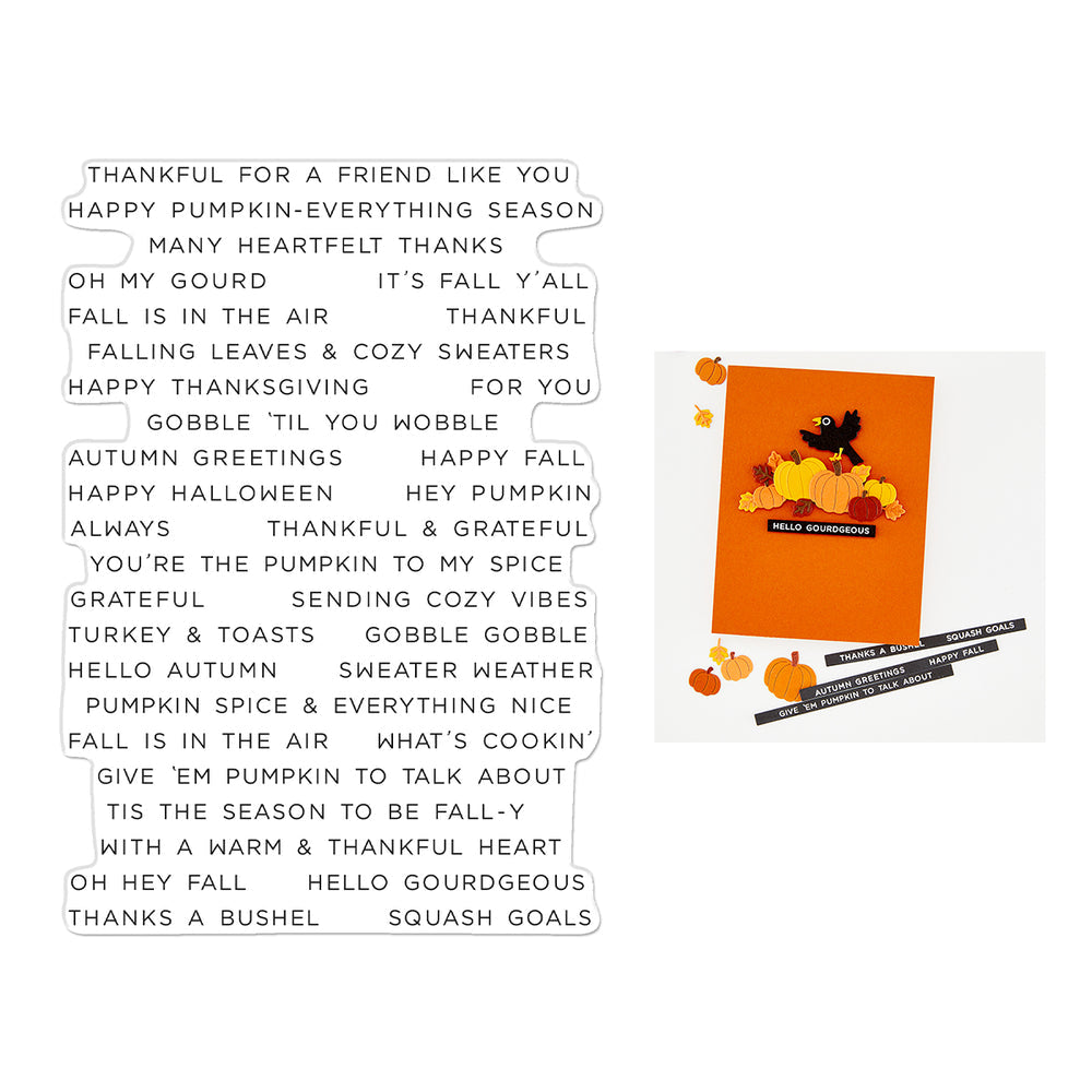 ***Pre-Order*** Hero Arts - Autumn Greetings Clear Stamp Set