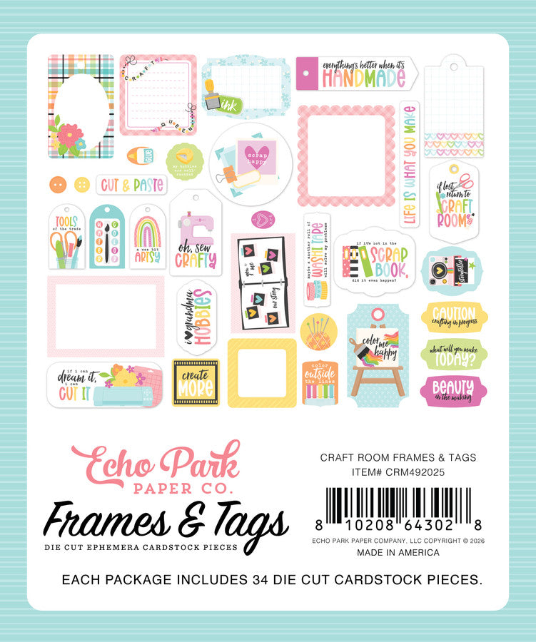 Echo Park - Craft Room - Frames & Tags