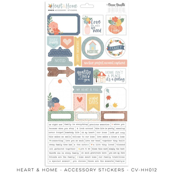 Cocoa Vanilla Studio - Heart & Home - Accessory Stickers