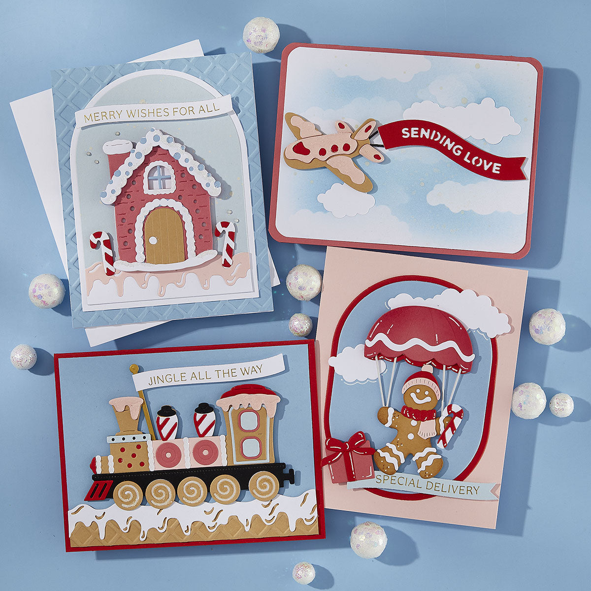 Spellbinders - Gingerbread Delivery Etched Dies by Stamperia