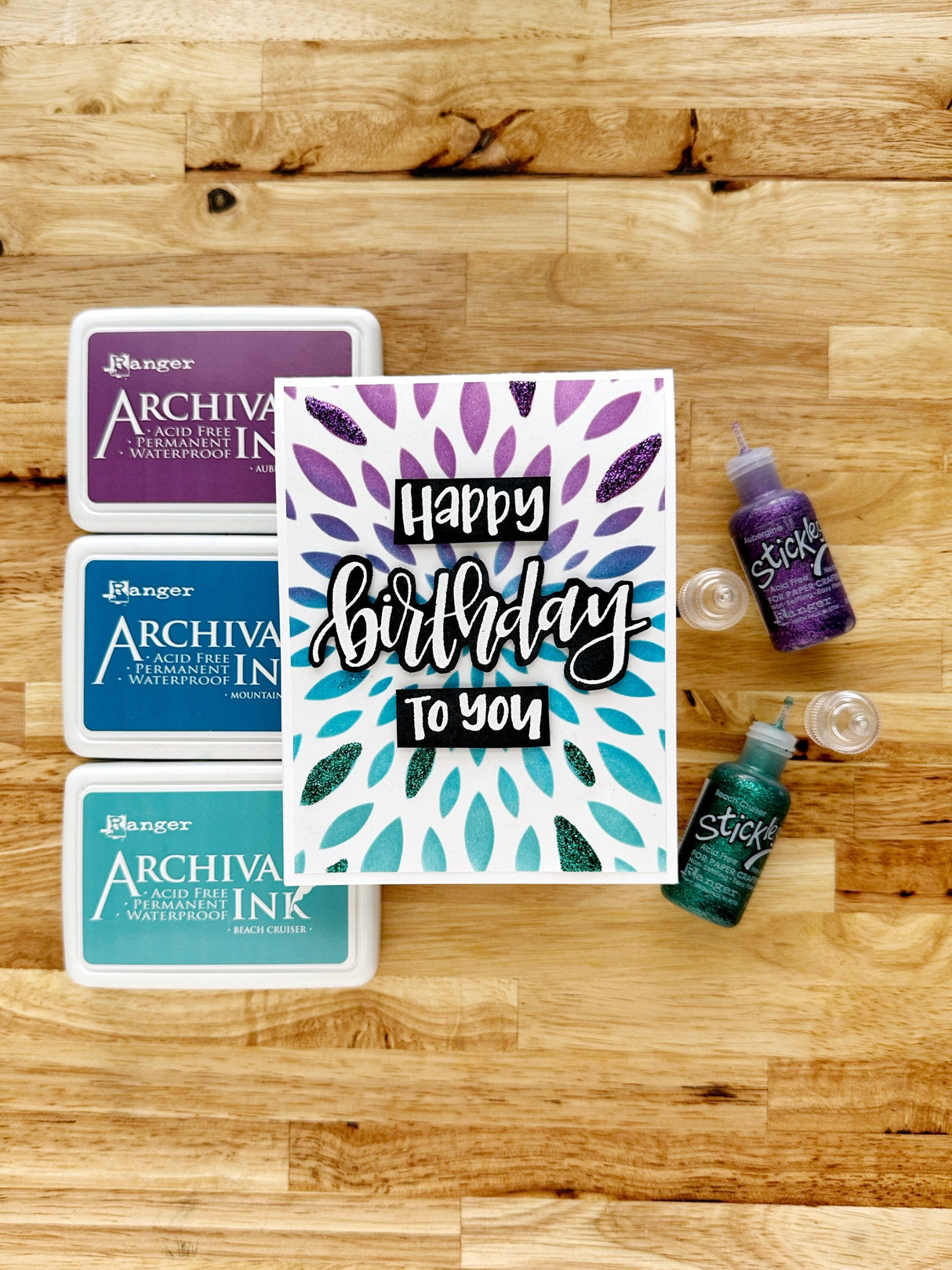 Ranger - Stickles Glitter Glue - Aubergine