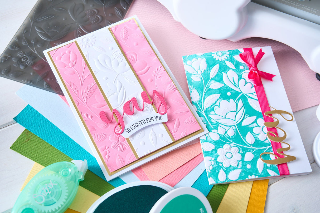 Sizzix - 3D Textured Impressions Embossing Folder  Happy Garden #1 by Catherine Pooler