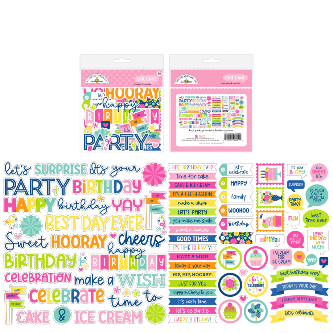 Doodlebug - Cupcakes & Candles - Chit Chat