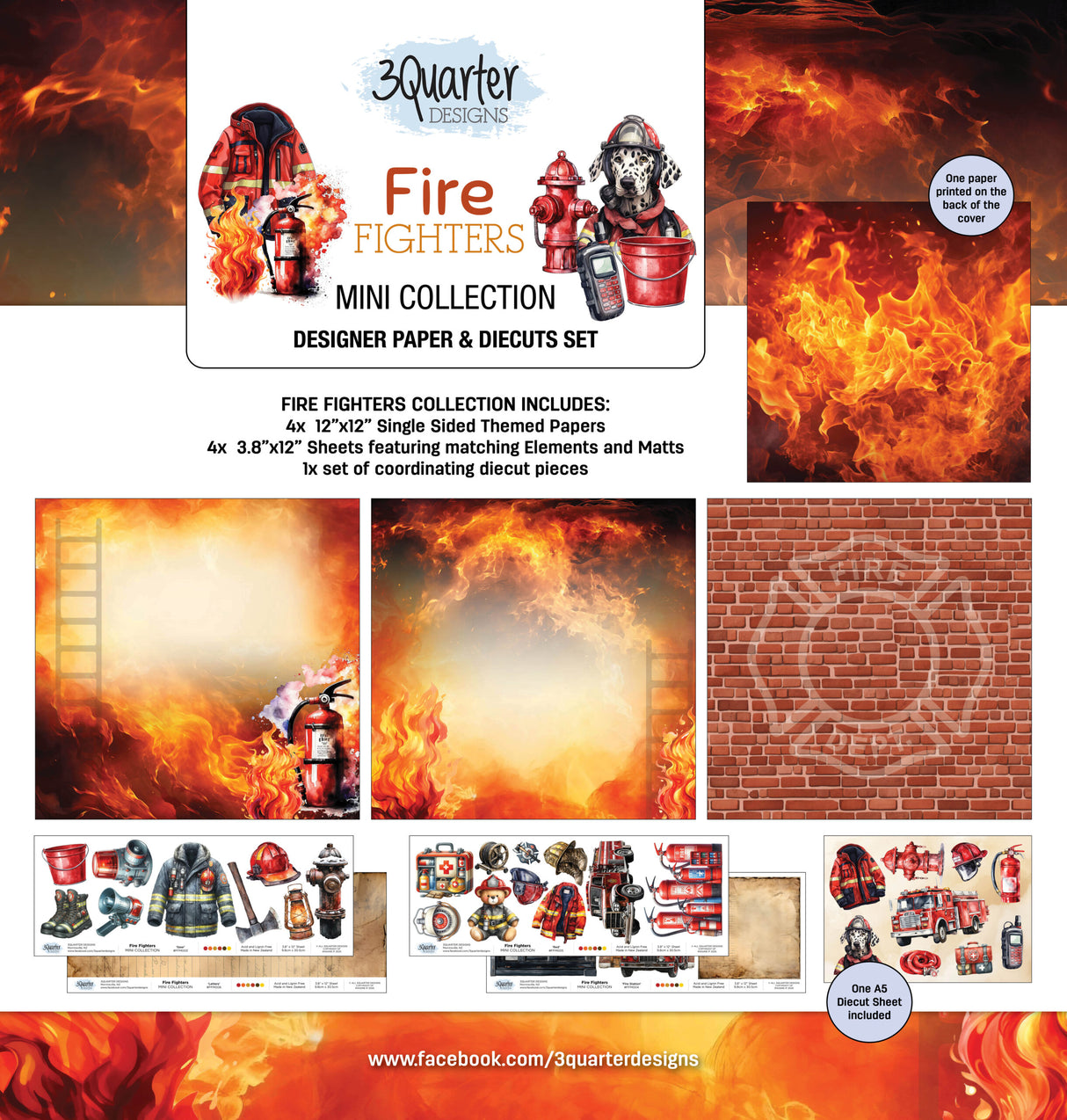 3 Quarter Designs - Fire Fighters - Mini Collection + Mini Tuck n Plays