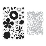 Hero Arts - Abstract Floral Stamp & Cut
