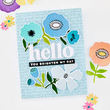 Hero Arts - Abstract Floral Stamp & Cut