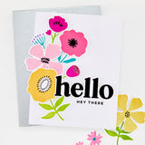Hero Arts - Abstract Floral Stamp & Cut