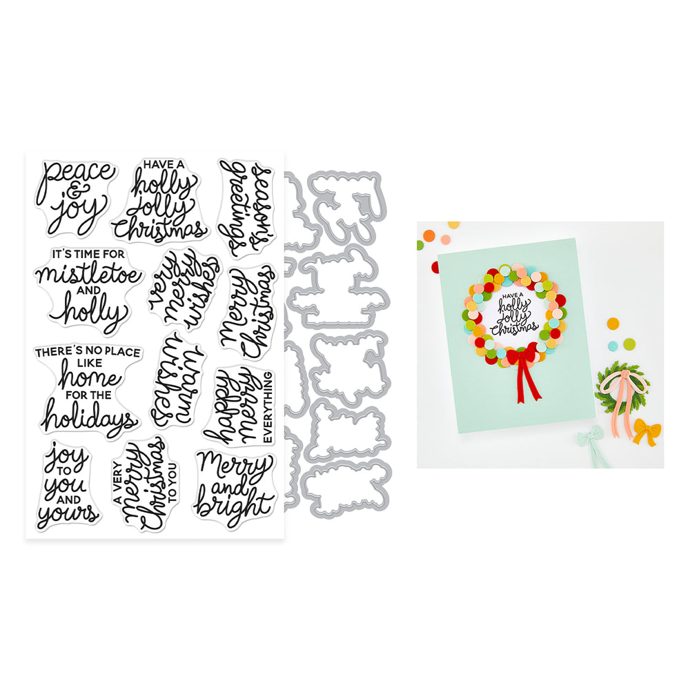 ***Pre-Order*** Hero Arts - Very Merry Wishes Stamp & Cut