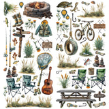 ***Pre-Order*** 49 And Market - Campfire Memories - Laser Cut - Fishing