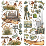 ***Pre-Order*** 49 And Market - Campfire Memories - Laser Cut - Fishing