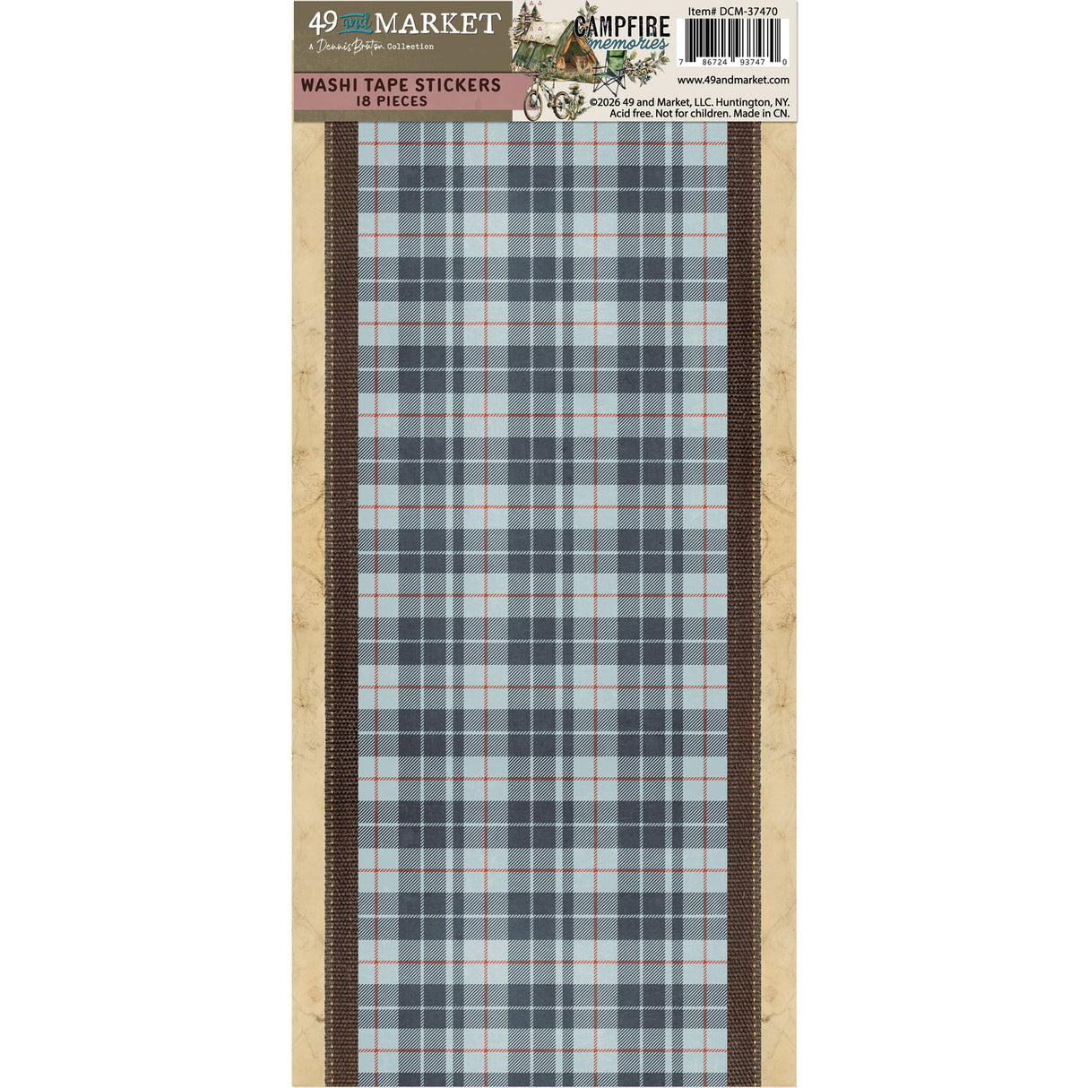 ***Pre-Order*** 49 And Market - Campfire Memories - Washi Sheets