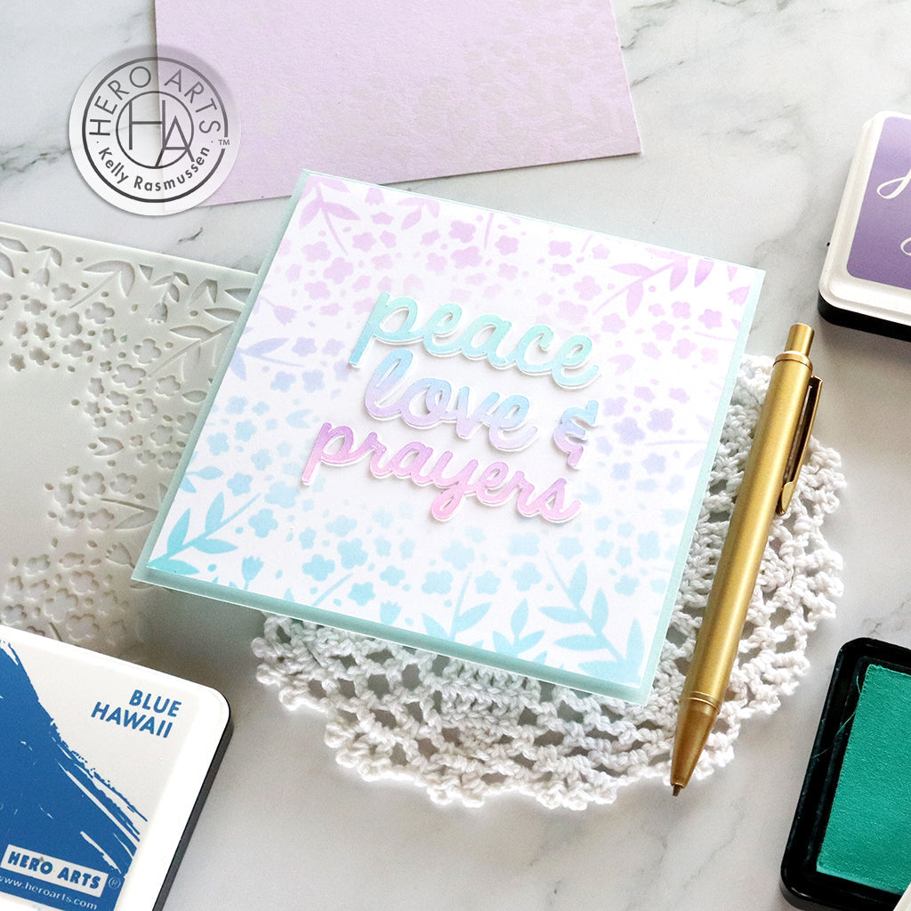 Hero Arts - Peace Words Fancy Dies