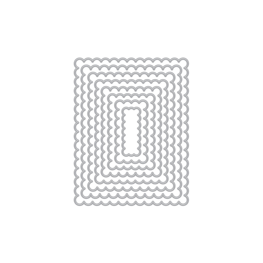 Hero Arts - Scalloped Rectangles Infinity Nesting Dies