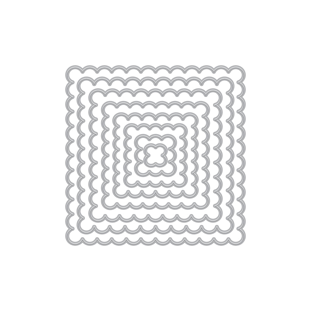 Hero Arts - Square Scallop Infinity Nesting Dies