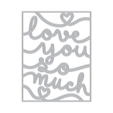 Hero Arts - Love You So Much Cover Plate Dies