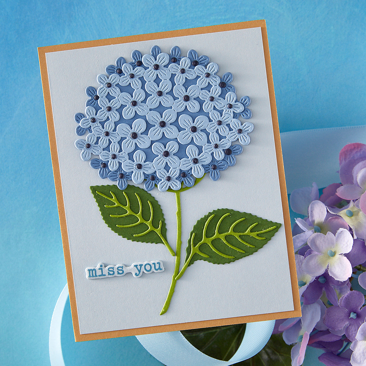 Hero Arts - Layered Hydrangea Etched Die
