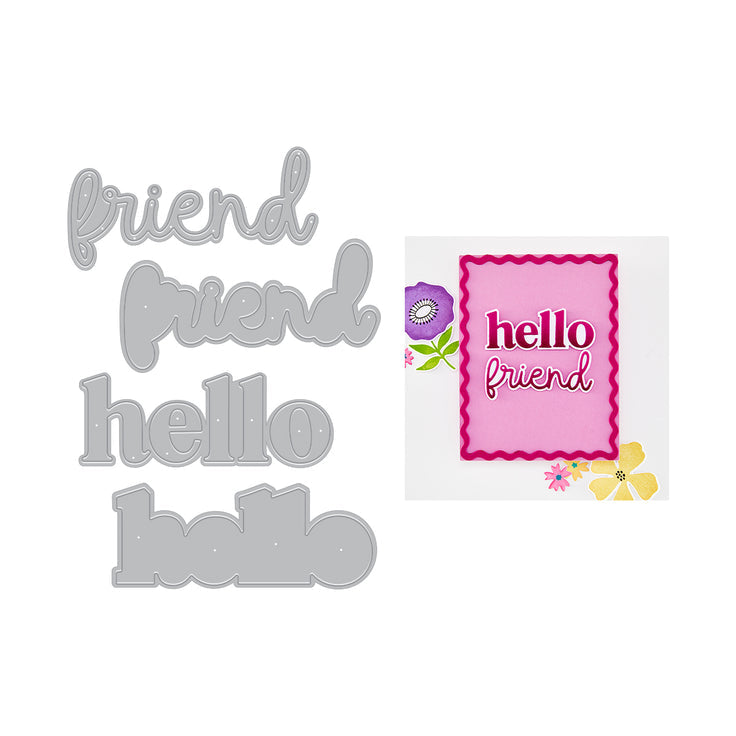 ***Pre-Order*** Hero Arts - You've Got A Friend - Hello Friend Die Set