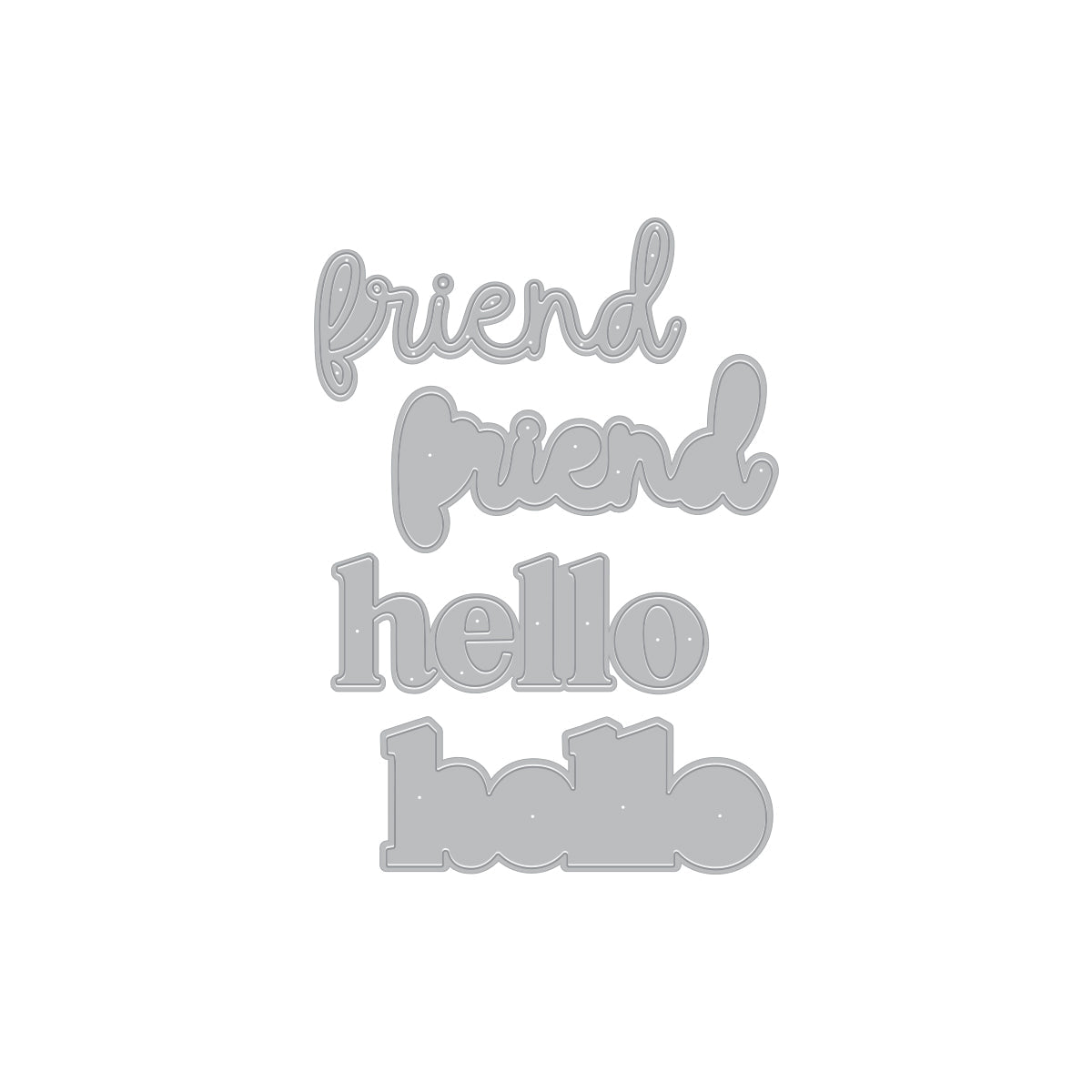 Hero Arts - Hello Friend Die Set