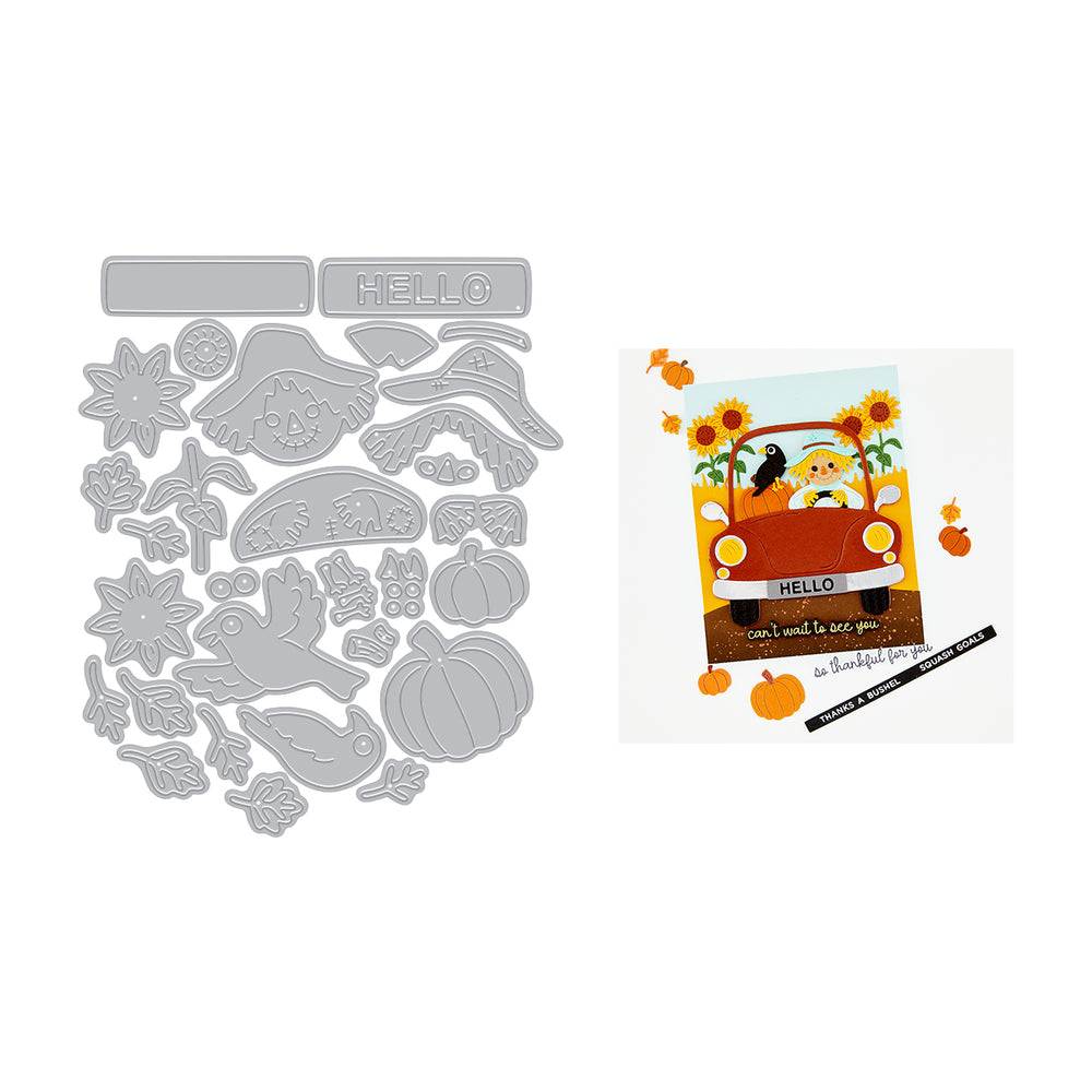 ***Pre-Order*** Hero Arts - Beep Beep Leaf Peeper Die Set