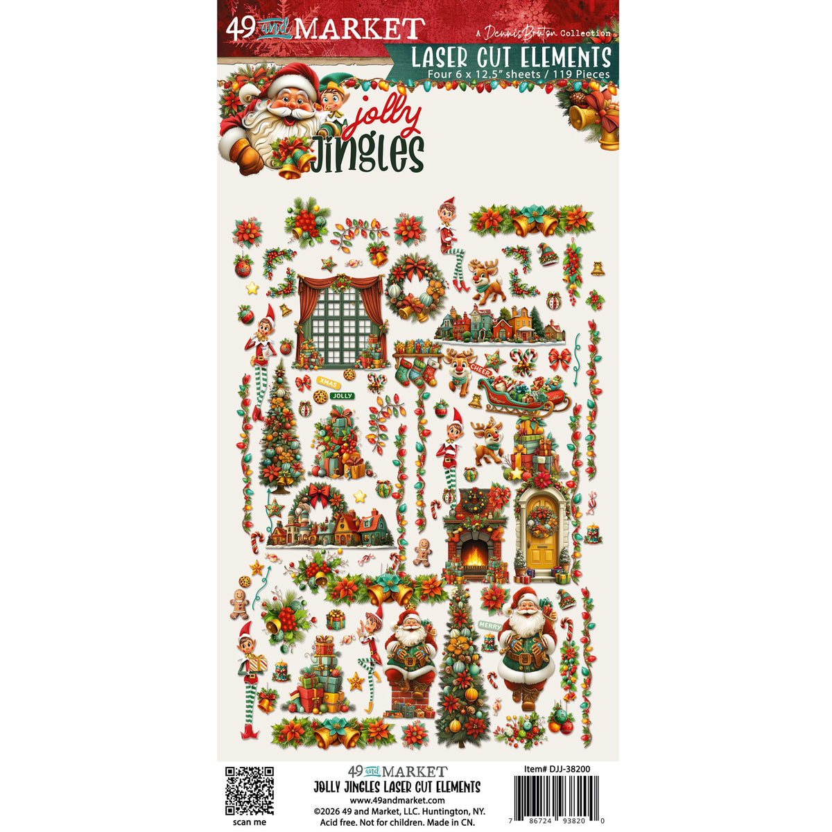 ***Pre-Order*** 49 and Market - Jolly Jingles - Laser Cut Elements
