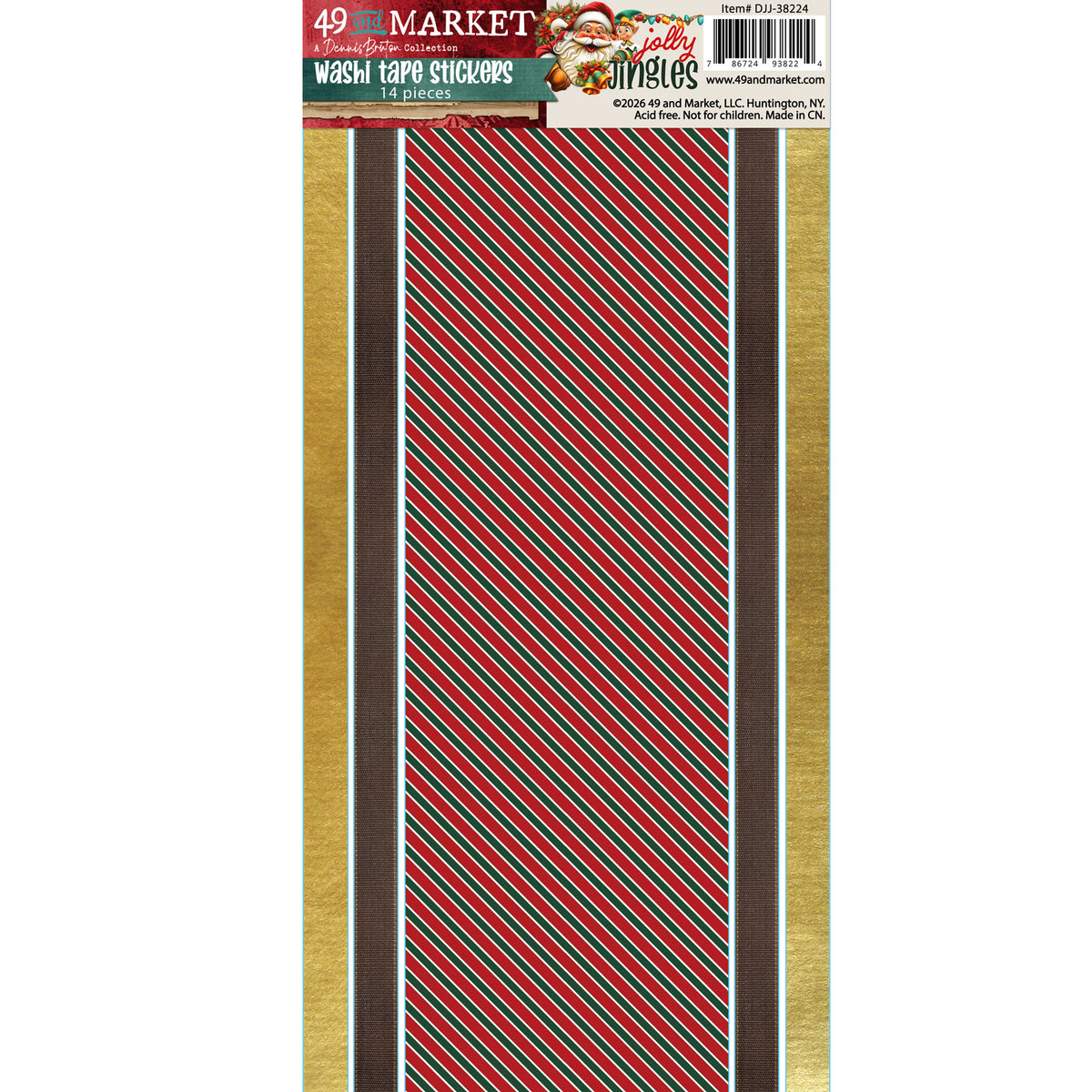 ***Pre-Order*** 49 and Market - Jolly Jingles - Washi Sticker Set